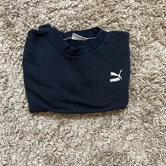 Puma crew neck sweat top draw string sweat top🖤🔥 - Picture 8 of 8